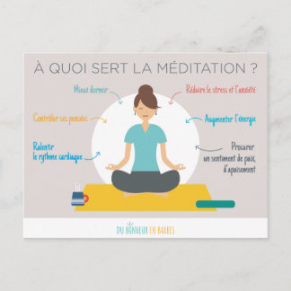 Carte Postale Les bienfaits de la méditation