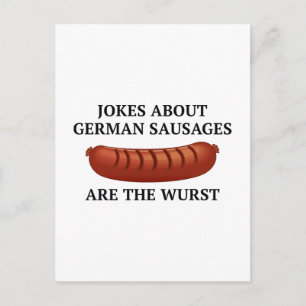 Carte Postale Les Blagues Sur Les Saucisses Allemandes Sont Les 