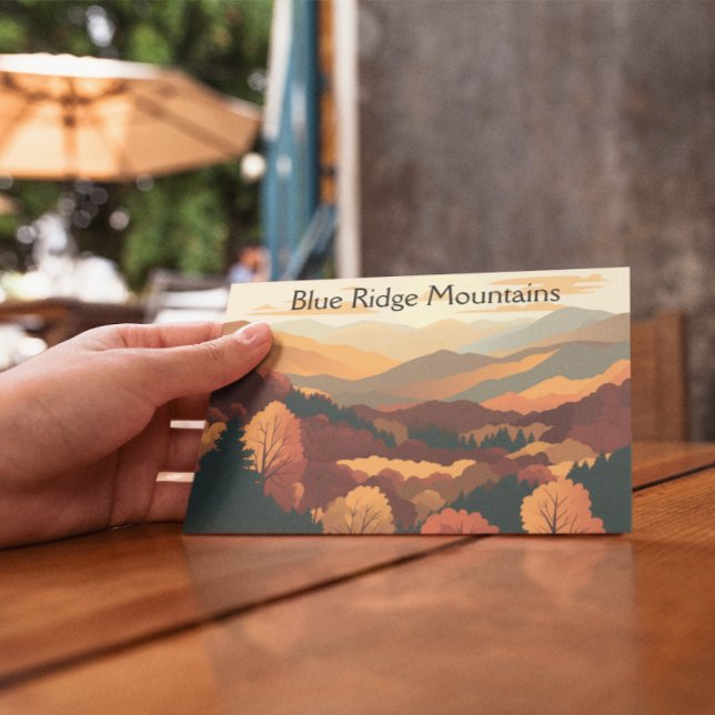 Carte Postale Les Blue Ridge Mountains, personnalisable (Créateur téléchargé)