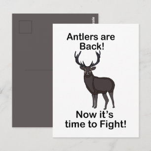 Carte Postale Les bois sont de retour, il est temps de combattre