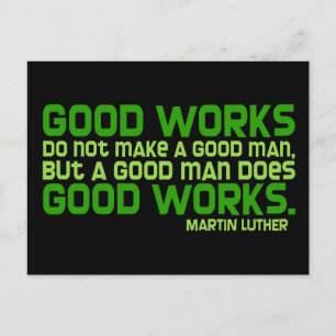 Carte Postale Les bonnes oeuvres ne font pas de bon homme