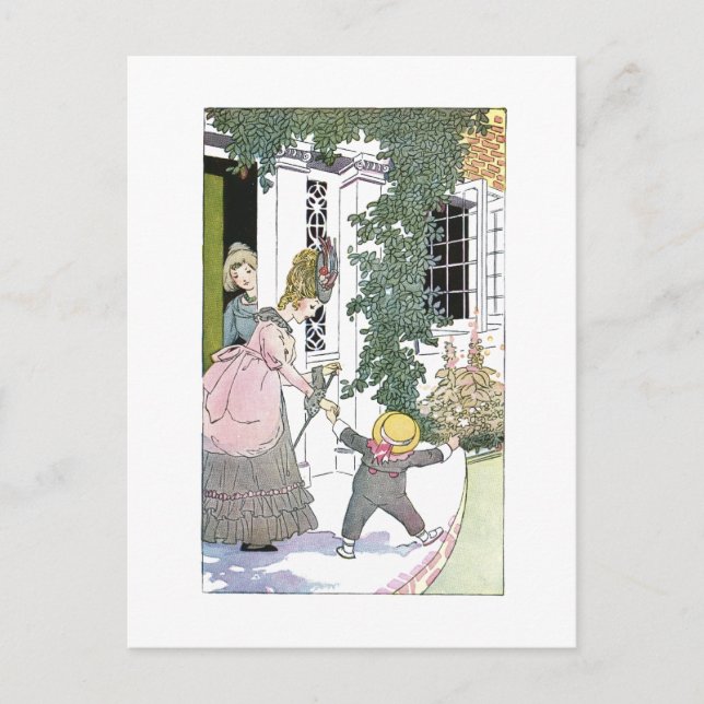 Carte Postale Les bons et les mauvais visiteurs (Devant)