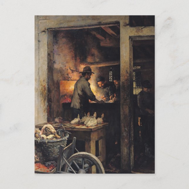 Carte Postale Les bouchers de Tripe (Devant)