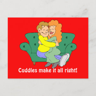 Carte Postale Les boudins font que tout va bien