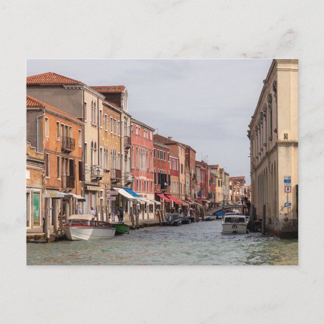 Carte Postale Les canaux de Murano (Devant)