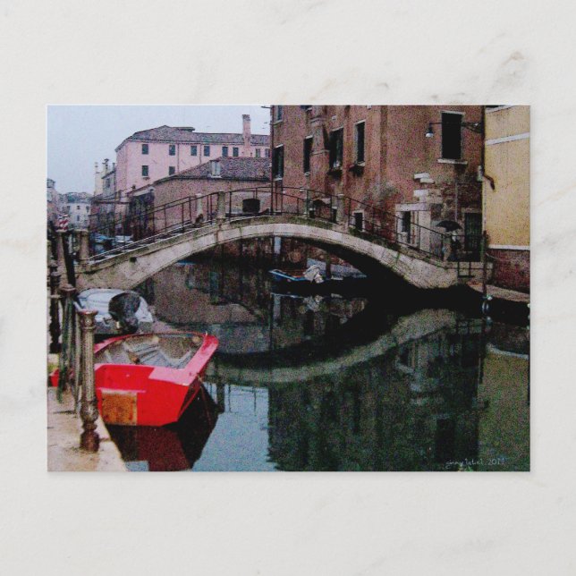 Carte Postale Les canaux de Venise II (Devant)