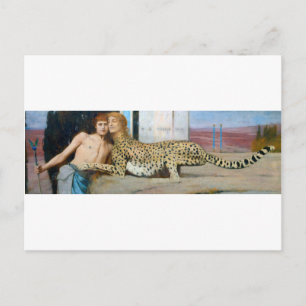 Carte Postale Les Caresses, Fernand Khnopff
