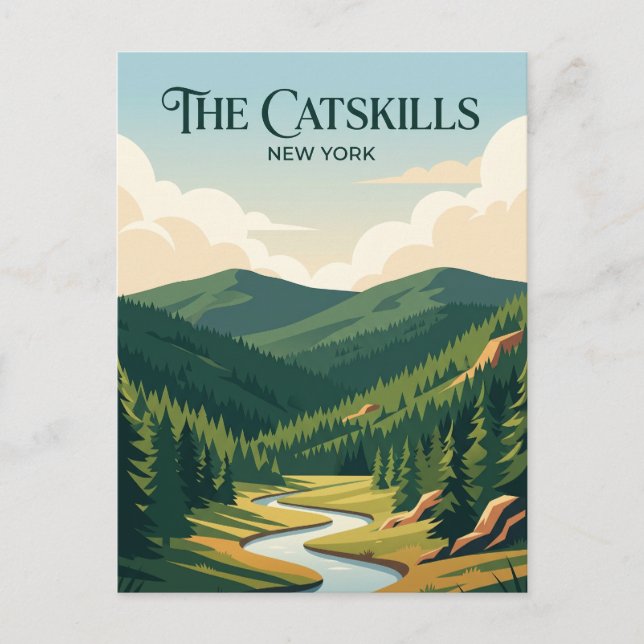 Carte Postale Les Catskills New York (Devant)