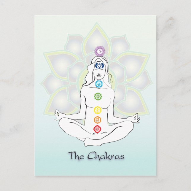 Carte Postale Les chakras (Devant)