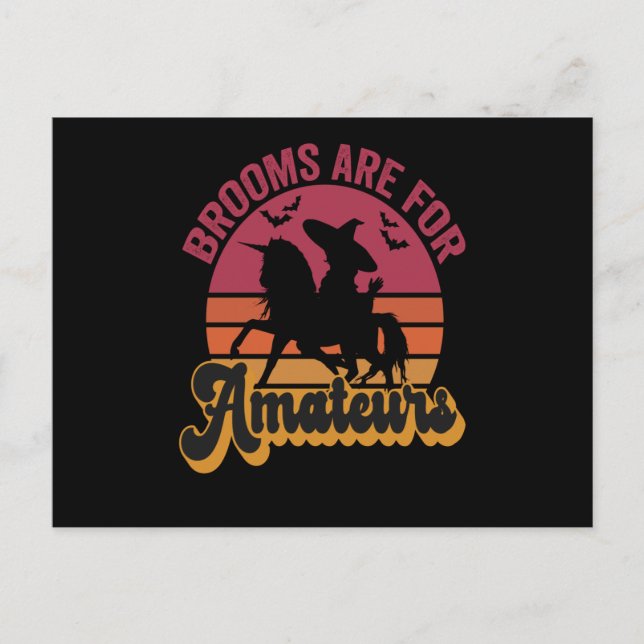 Carte Postale Les Chambres Sont Pour Amateurs Drôle Halloween so (Devant)