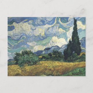 Carte Postale Les champs de blé de Vincent van Gogh avec les cyp