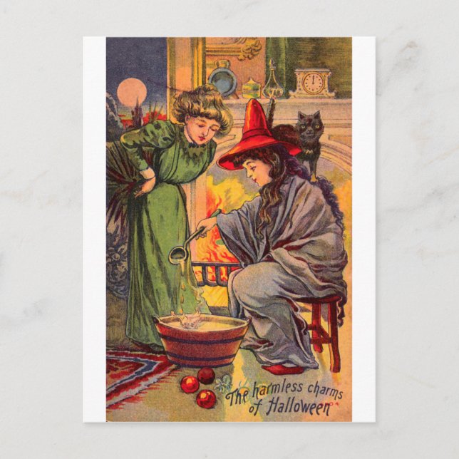 Carte Postale Les Charmes Inoffensifs d'Halloween (Devant)