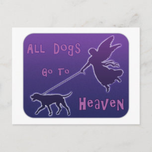 Carte Postale Les Chiens Vont Au Ciel