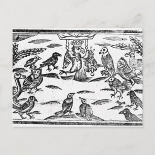 Carte Postale Les Choristes en bois ou L'Harmonie des Oiseaux