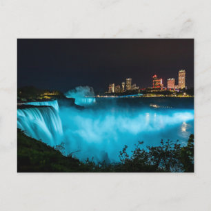 Carte Postale Les chutes du Niagara entre le Canada et les États