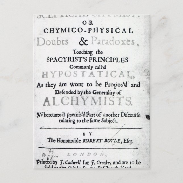 Carte Postale 'Les Chymistes sceptiques' (Devant)