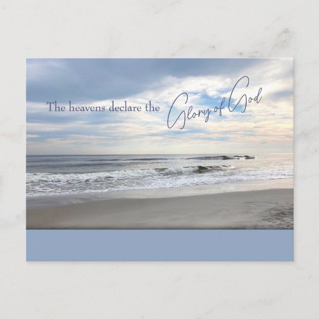 Carte Postale Les cieux déclarent la gloire de Dieu (Devant)