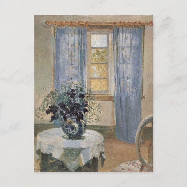 Carte Postale Les Clematis bleus d'Anna Ancher dans le Studio de (Devant)