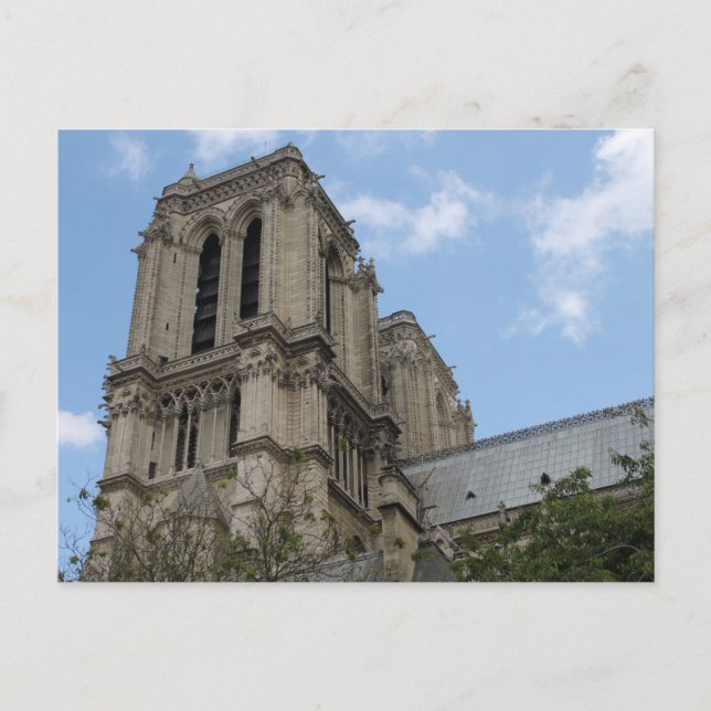 Carte Postale Les clochers de la cathédrale Notre-Dame, Paris (Devant)