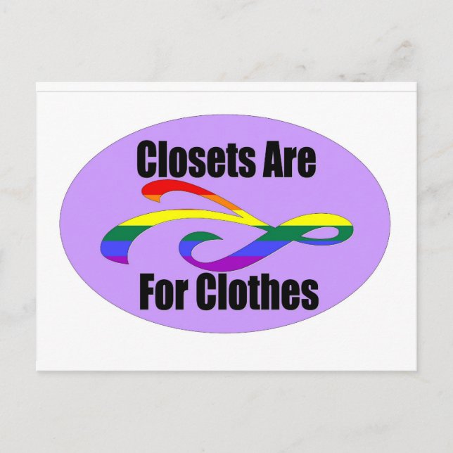Carte Postale Les Closets Sont Pour Les Vêtements (Devant)
