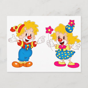 Carte Postale les clowns
