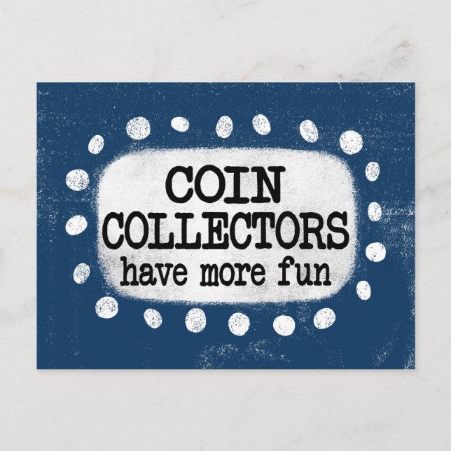 Carte postale « Les collectionneurs de pièces s'am (Devant)