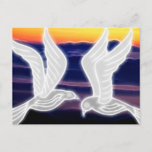 Carte Postale Les colombes