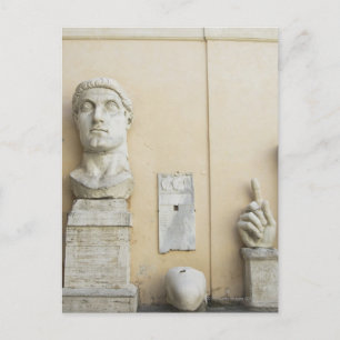 Carte Postale Les composants d'une statue géante de l'empereur 2