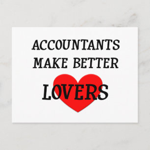 Carte Postale Les comptables font de meilleurs amoureux