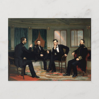 Carte Postale Les conciliateurs avec Abraham Lincoln