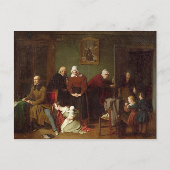 Carte Postale Les conséquences de la séduction, 1824 (Devant)