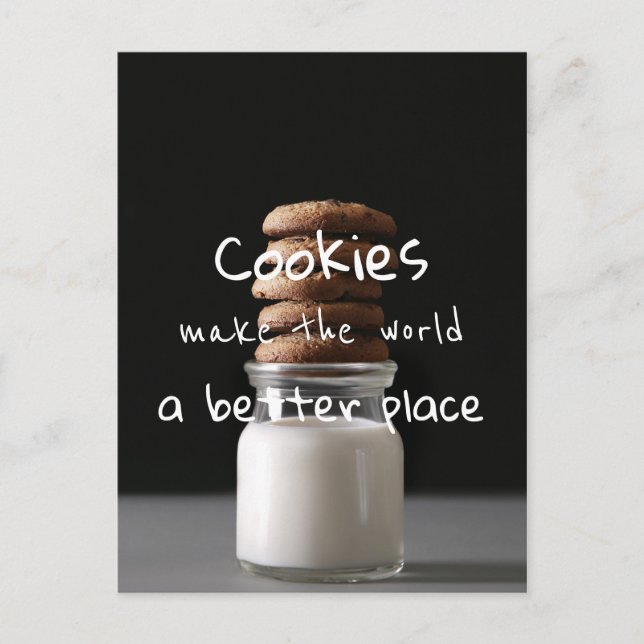 Carte Postale Les cookies Font Du Monde Un Meilleur Endroit / Ph (Devant)