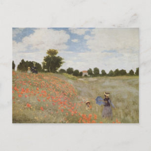 Carte Postale Les coquelicots - Claude Monet - 1873
