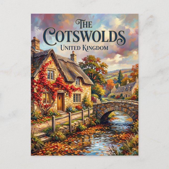 Carte Postale Les Cotswolds Royaume-Uni (Devant)
