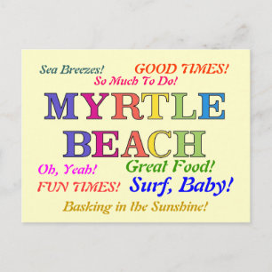 Carte Postale Les couleurs de Myrtle Beach
