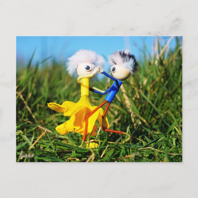 Carte Postale Les couples de Fubby qui dansent très activement. (Devant)