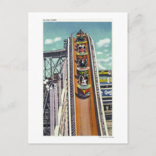 Carte Postale Les couples qui descendent le volant tournent