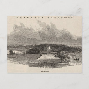 Carte Postale Les courses de Goodwood : le parcours