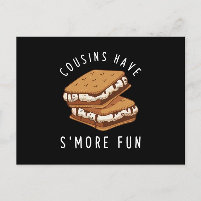 Carte Postale Les cousins ont SMore Fun Frère Soeur Famille Cade (Devant)