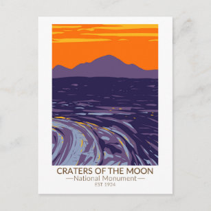 Carte Postale Les cratères du Monument National de la Lune Idaho
