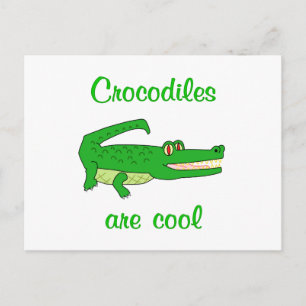 Carte Postale Les crocodiles sont Cool