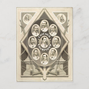 Carte Postale Les Cubs de Chicago gagnent le 1er Pennant Nationa