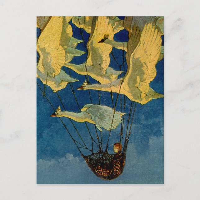 Carte Postale "Les cygnes sauvages" par Harry Rountree (Devant)