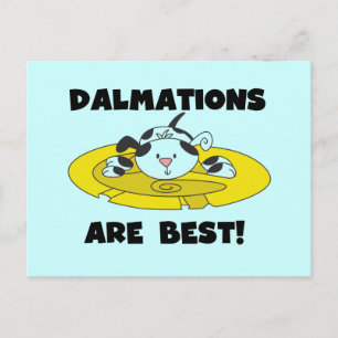 Carte Postale Les Dalmations sont les meilleurs t-shirts et cade