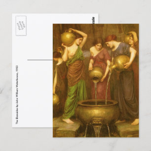 Carte Postale Les Danaides par John William Waterhouse