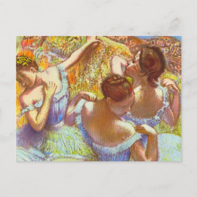 Carte Postale Les Danseuses bleues d'Edgar Degas (Devant)