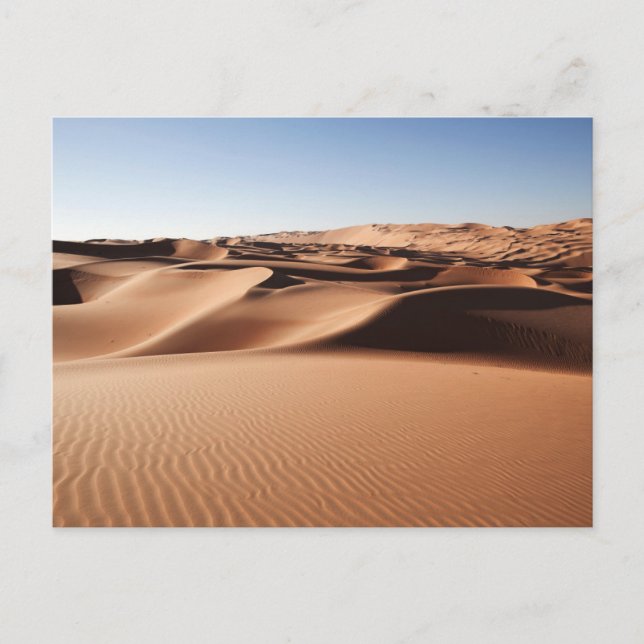 Carte Postale Les déserts | Dunes de sable des Émirats arabes un (Devant)