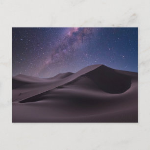 Carte Postale Les déserts Lait Way Starry Sky Sand Dune Dubai