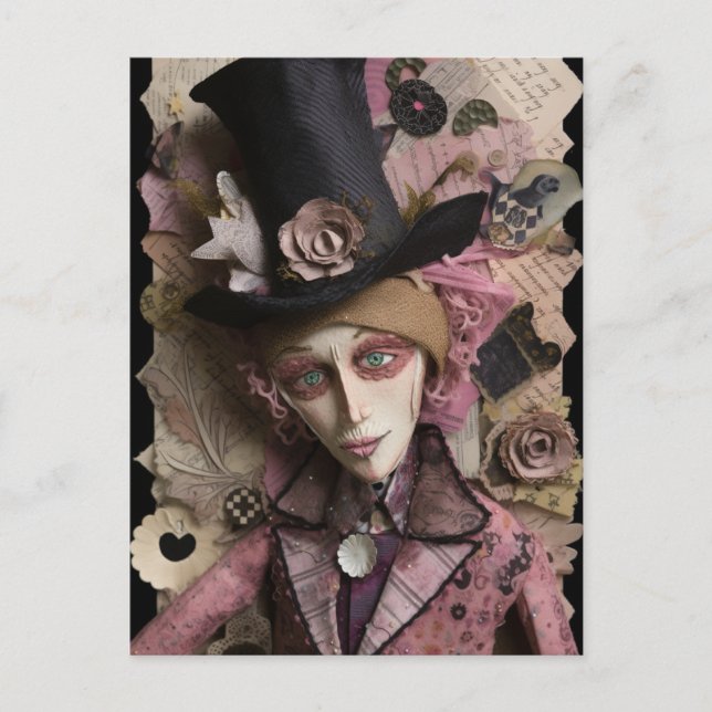 Carte Postale Les Détenteurs Sont Partis À Un Collage Médiatique (Devant)