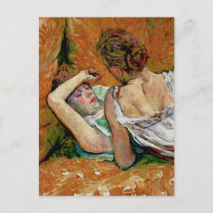 Carte Postale Les deux amis par Henri de Toulouse-Lautrec